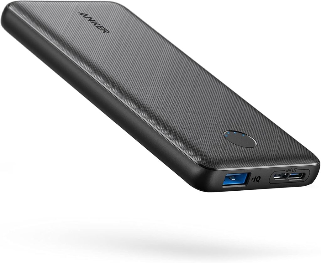 Anker Portable Charger, Power Bank, 10,000 mAh Battery Pack with PowerIQ Charging Technology and USB-C (Input Only) for iPhone 15/15 Plus/15 Pro/15 Pro Max, iPhone 14/13 Series, Samsung Galaxy