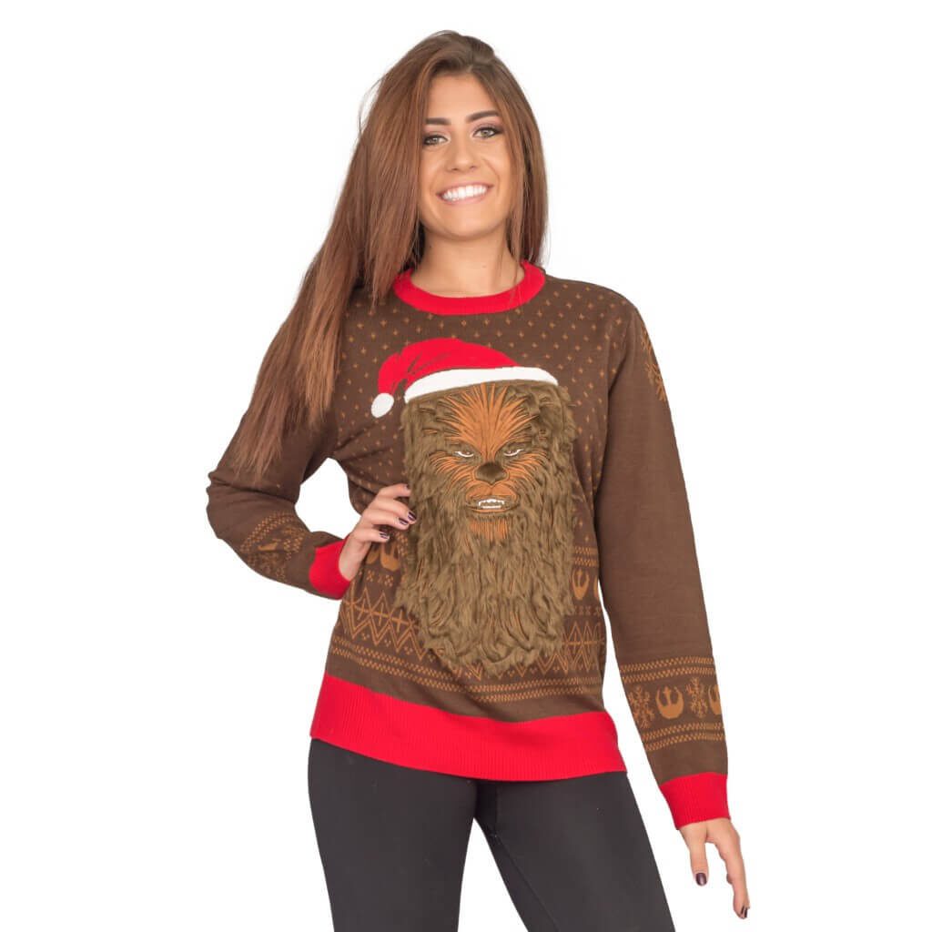 Rich results on Google's SERP when searching for 'Chewbacca ugly Christmas sweater'