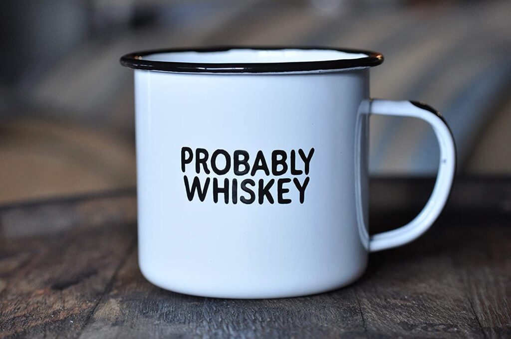 Rich results on Google's SERP when searching for 'probably whiskey mug'