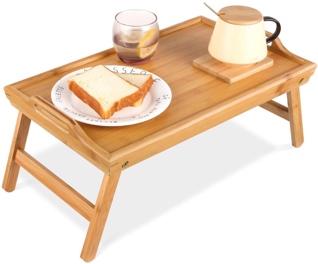 breakfast serving tray with handles 
