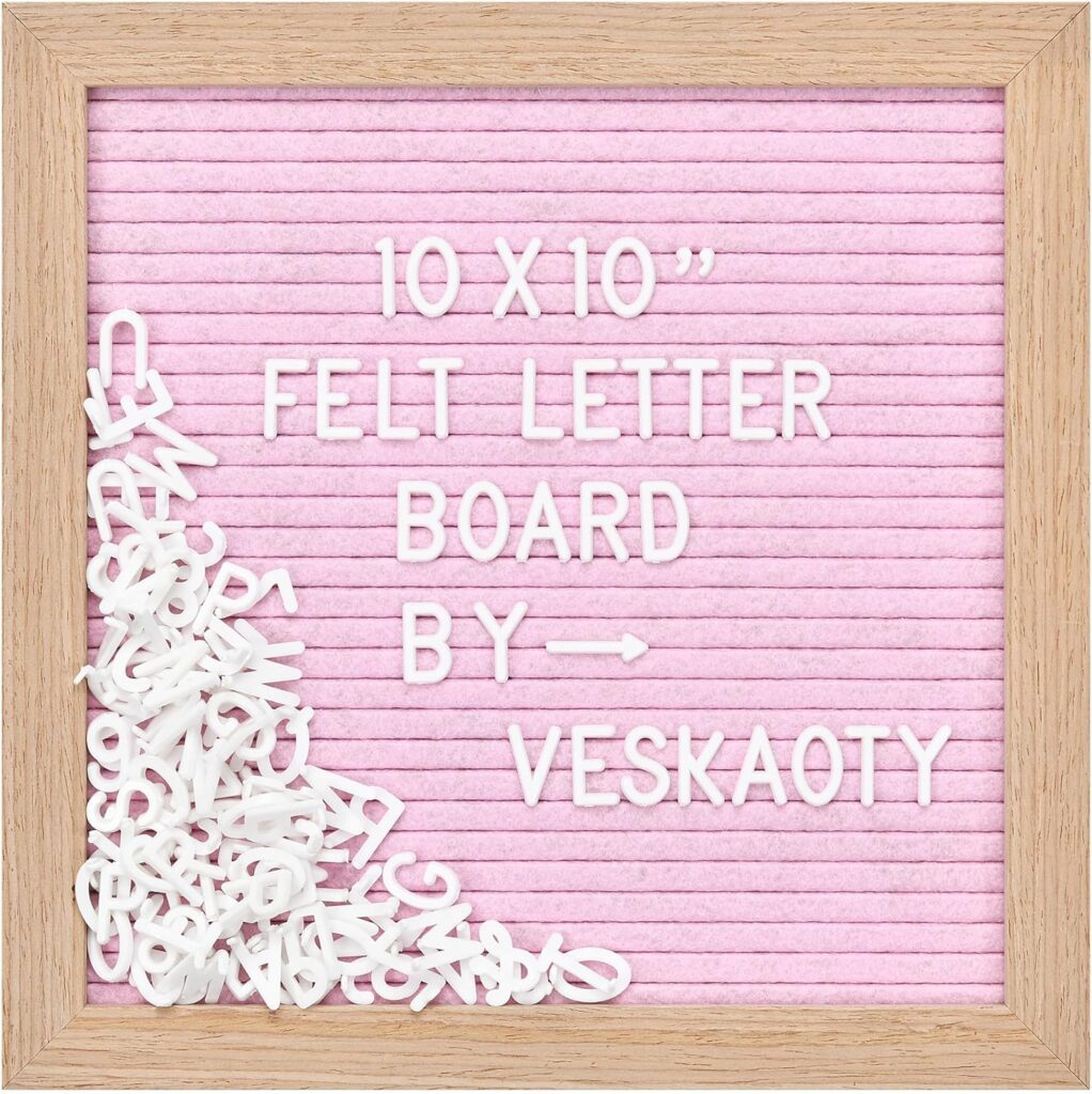 pink letter board