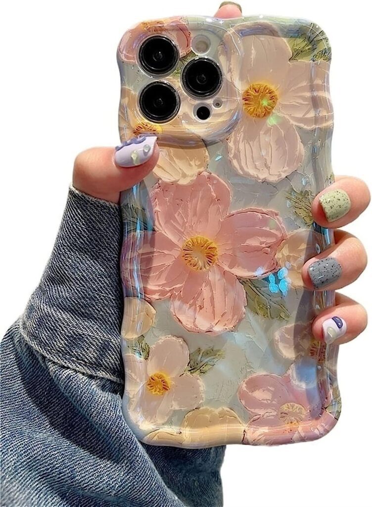 Painting Printed Flower Phone Case