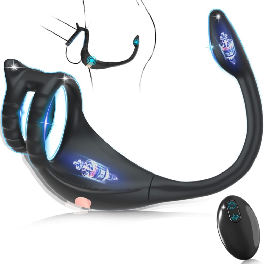 Vibrating Cock Ring With Prostate Massager